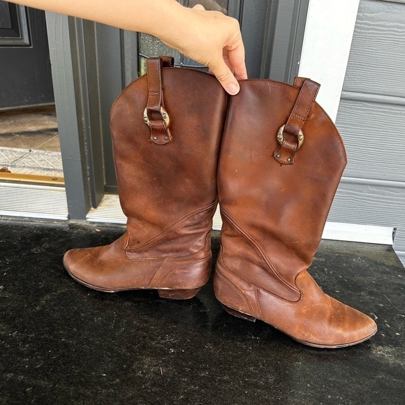 Vintage cowgirl Dexter riding boots western Roadeo genuine leather 9.5 c… - Picture 8 of 9